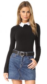 Becker Optional Collar Bodysuit  Alice Olivia at Shopbop